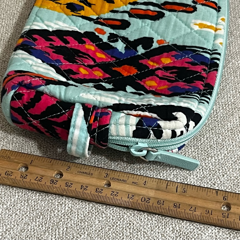 Vera Bradley Quilted Cosmetic Bag in Aqua Multi - Picture 8 of 8